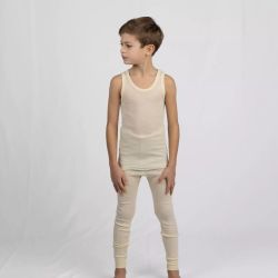 Débardeur pour enfant, gris clair, GOTS et KBT