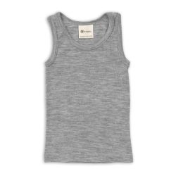 Débardeur pour enfant, gris clair, GOTS et KBT