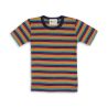T-shirt enfant manches courtes rayé - 70% Laine bio & 30% Soie - GOTS