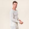 Maillot de corps "HARVEY" à manches longues, laine bio et soie