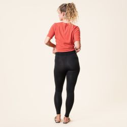 Leggings "LISA" ceinture large - 92% Coton bio - GOTS