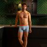 Boxer "BLUE STRIPES" rayé BILLYBELT - 95% Coton bio - GOTS