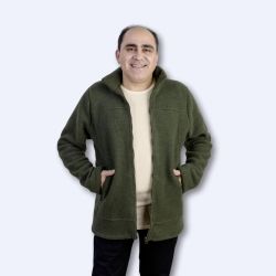 Veste polaire zippée homme - 100% Laine vierge bio - IVN BEST