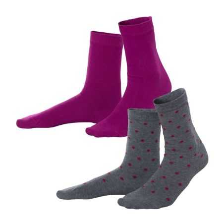 Chaussettes "BETTINA" en 98% de coton bio, GOTS et FWF