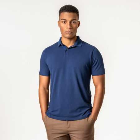 Polo en piqué "TIRMON" - Coton bio & Viscose