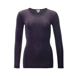 T-shirt manches longues "BIANCA" laine, GOTS