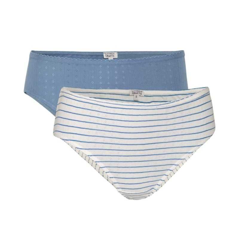 Lot de deux slips en coton bio, RYLIE
