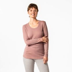 Haut de pyjama "SALISA" 100 % coton bio, vert, GOTS et VEGAN