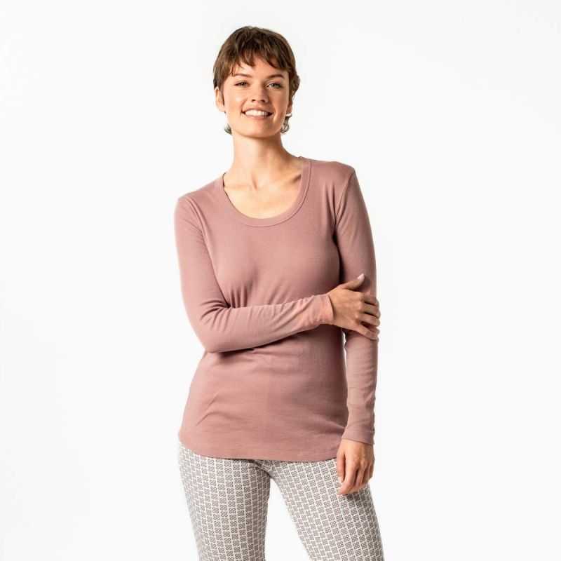 Haut de pyjama "SALISA" 100 % coton bio, vert, GOTS et VEGAN
