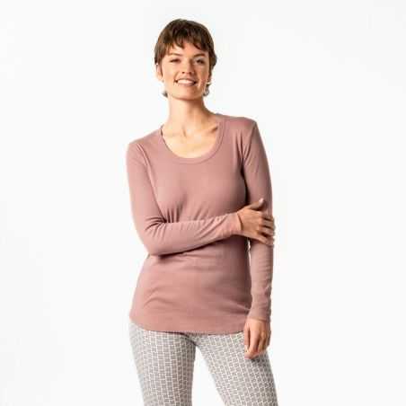 Haut de pyjama "SALISA" 100 % coton bio, vert, GOTS et VEGAN