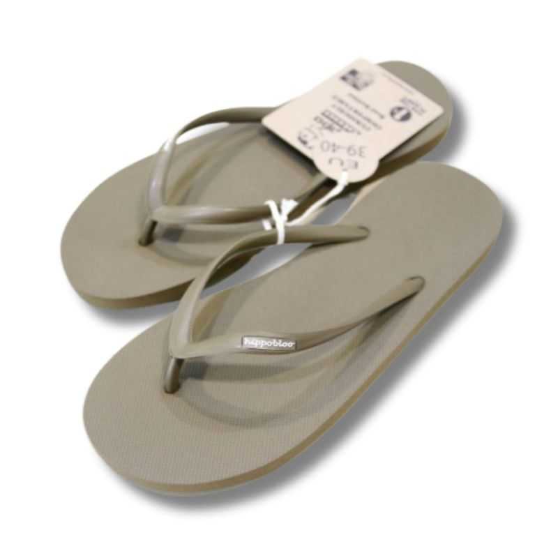 Tongs "MARCIAC" - Semelle kaki - Strap kaki