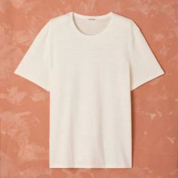 T-shirt "ALIN" 100% lin, col rond