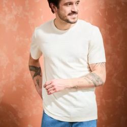 T-shirt "ALIN" 100% lin, col rond