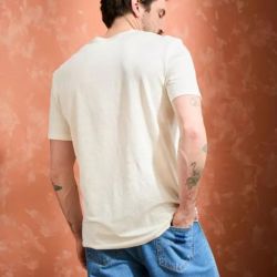 T-shirt "ALIN" 100% lin, col rond