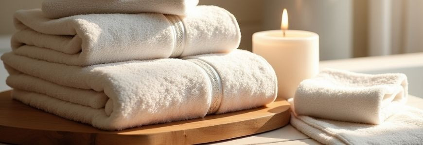 Serviettes et gants de toilette, peignoirs, tapis de bain