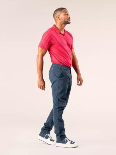 Pantalon "OLAF" en 97 % de coton bio, navy, GOTS et VEGAN