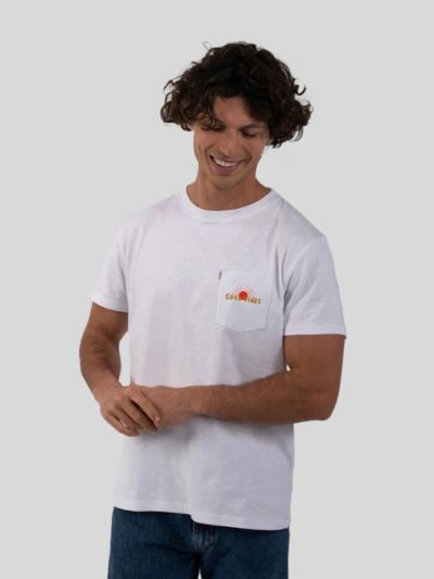 T-shirt 100 % coton bio, blanc, imprimé MARIISORÉ, OCS