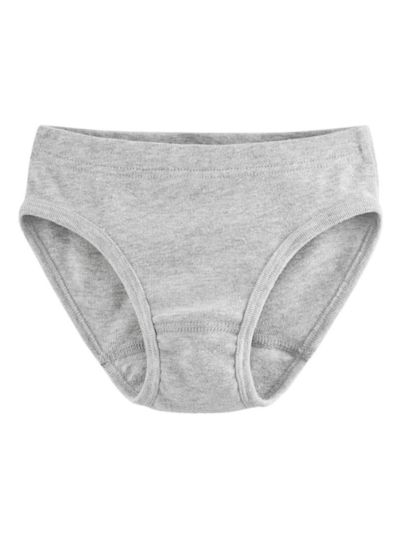 Culotte 100% coton bio, 12/13 ans gris chiné GOTS