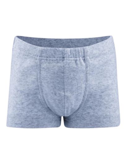 Boxer 100% coton bio de 2 à 13 ans bleu chiné GOTS