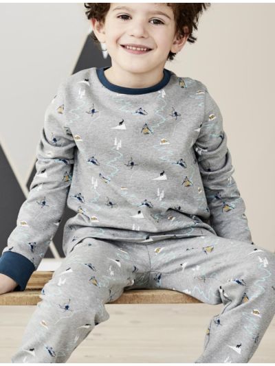 Pyjama 100% coton bio skieurs" GOTS