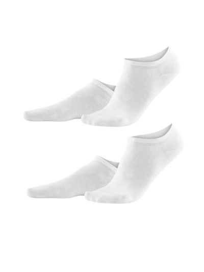 Lot de 2 paires de socquettes, blanc cassé, coton bio, GOTS