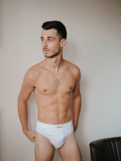 Slip en coton bio, blanc, homme