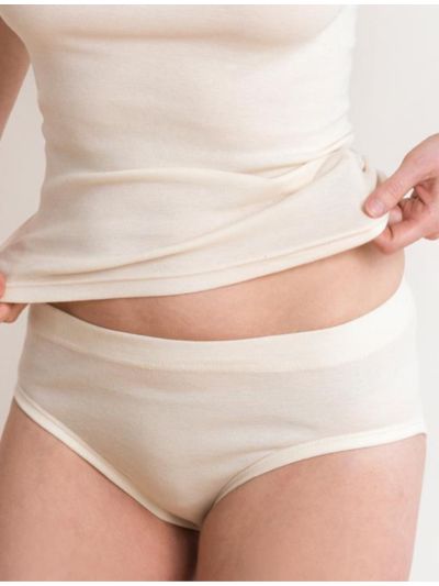 Ligne "CLASSIC" culotte taille haute, 100% coton bio naturel