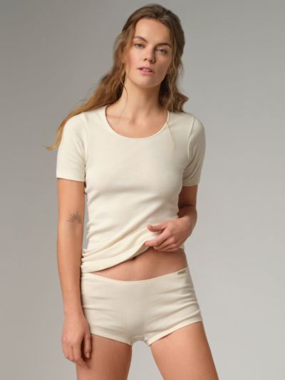 Culotte pure coton biologique, couleur naturel, GOTS, Fairtrade 