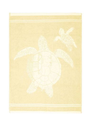 Torchon en éponge 100% coton bio 350gr/m2 tortue jaune, GOTS
