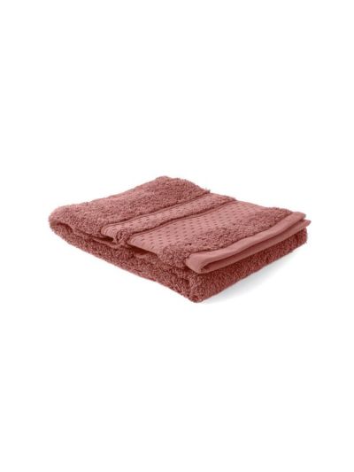 Serviette 100% coton bio 600 g/m2, 50X90 cm, rose fumé, fabriqué au Portugal, GOTS
