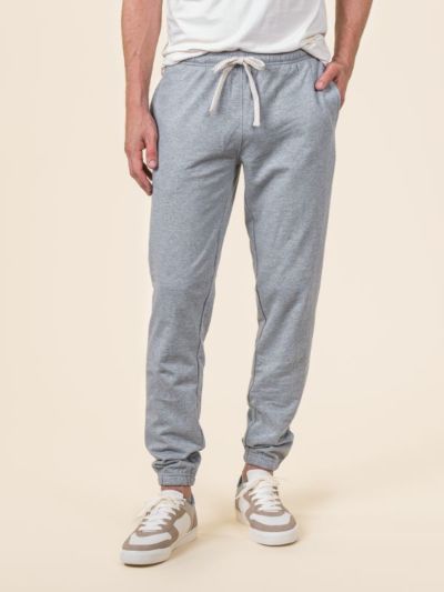 Pantalon sport 100% coton bio (300 g/m2) homme Gris, GOTS et VEGAN