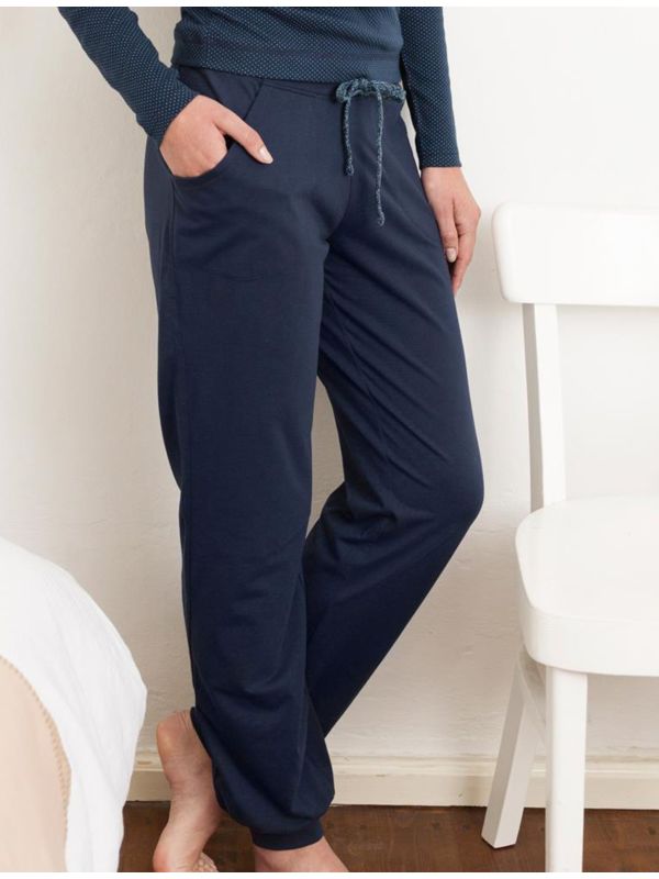 Pantalon coton bio détente Bleu marine