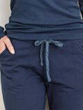 Pantalon coton bio détente Bleu marine